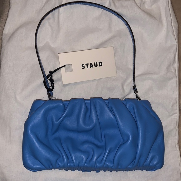 NWT Staud Bean Convertible bag marine blue $198 - Picture 10 of 12